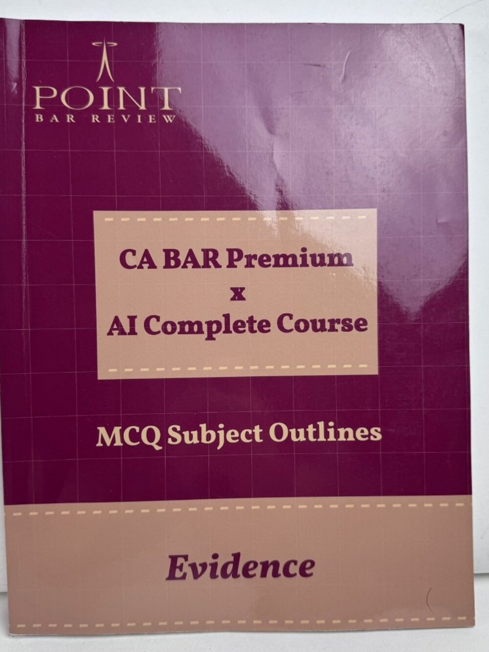 CA Bar Exam MCQ Subject Outlines Evidence Point Bar Review AI Complete Course